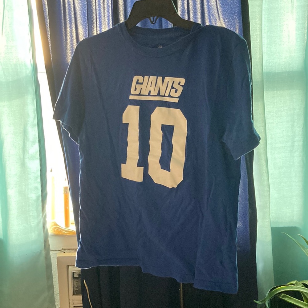 NFL XL kids unisex 14/16 blue NY Giants manning 10 t-shirt